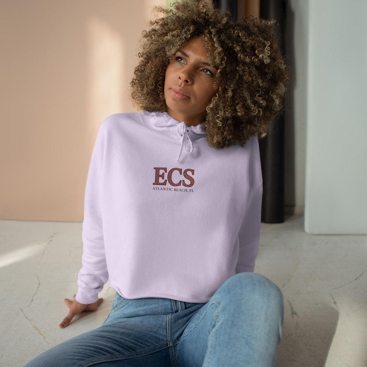 ECS Surf Breaks Cropped Hoodie