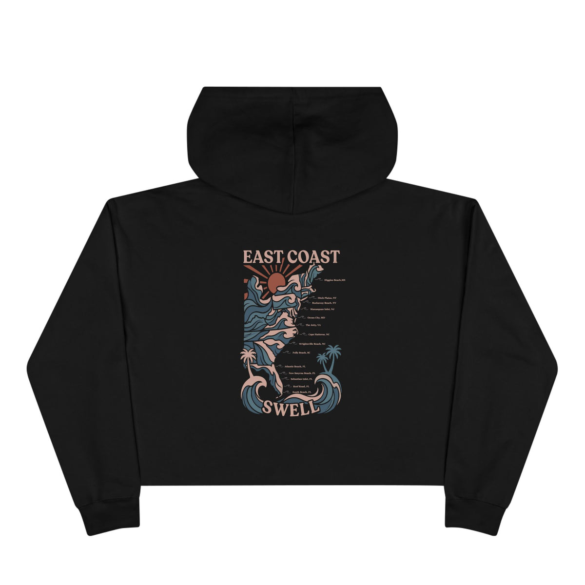 ECS Surf Breaks Cropped Hoodie