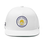East Coast Swell Embroidered Flat Bill Cap — Vintage Surf Trucker Hat